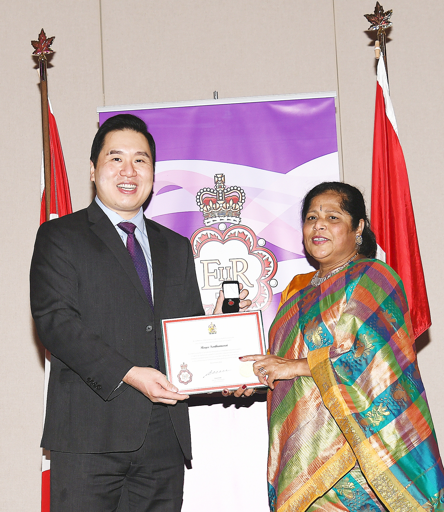 Community/Media/ Human Rights for her Outstanding and  Distinguished Services  for  Tamil Entertainment Television - TET- 2022 By National Ethnic Press and Media Council of Canada