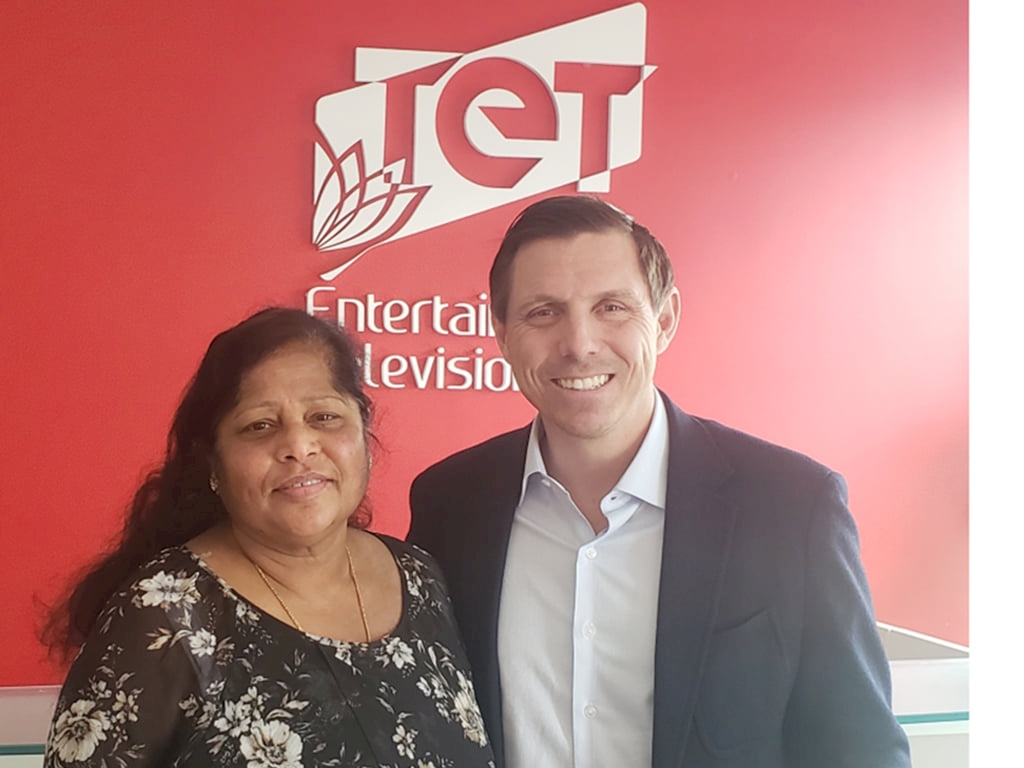 Community/Media/ Human Rights for her Outstanding and  Distinguished Services  for  Tamil Entertainment Television - TET- 2022 By National Ethnic Press and Media Council of Canada