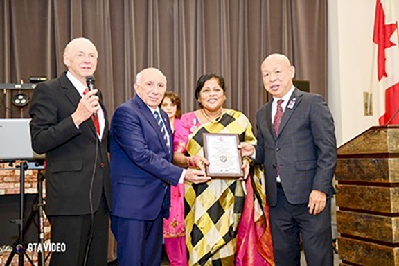 Community/Media/ Human Rights for her Outstanding and  Distinguished Services  for  Tamil Entertainment Television - TET- 2022 By National Ethnic Press and Media Council of Canada
